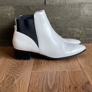 White Halogen Booties